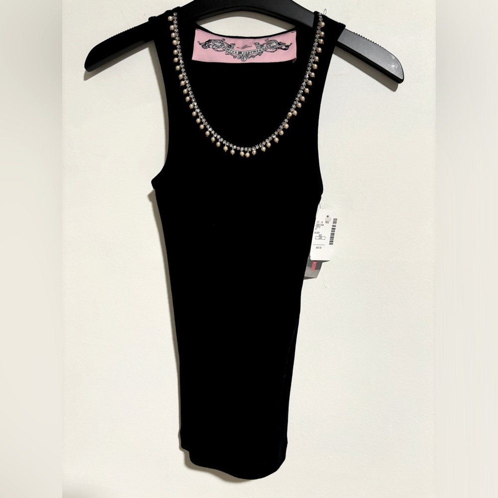 CRIMES AND MISDEMEANORS RIBBED TANK TOP- SMALL